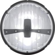 up 5 high power led 7-inch dual function headlight - black logo