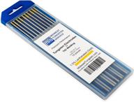 🔥 tig welding tungsten electrodes 1.5% lanthanated gold wl15 10-pack 3/32-inch logo