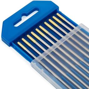 img 1 attached to 🔥 TIG Welding Tungsten Electrodes 1.5% Lanthanated Gold WL15 10-Pack 3/32-Inch