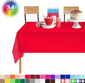 img 3 attached to Standard Disposable Tablecloth Rectangle Zimpleware Event & Party Supplies