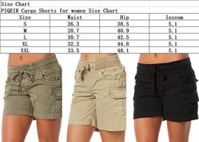 img 1 attached to 🩳 PIQEIR Women's Cargo Short-08: Stylish and Functional Shorts Designed for Active Women