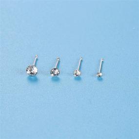 img 1 attached to Sllaiss Sterling Crystal Piercing Hypoallergenic