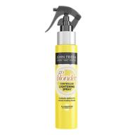 john frieda go blonder hair lightening spray: gradually lighten your blonde hair - citrus & chamomile blondmend tech, 3.5oz logo