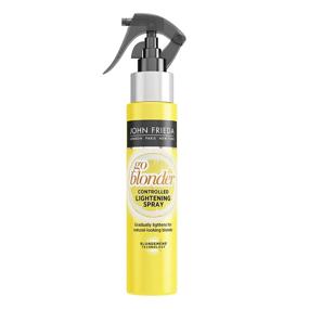 img 4 attached to John Frieda Go Blonder Hair Lightening Spray: Gradually Lighten Your Blonde Hair - Citrus & Chamomile BlondMend Tech, 3.5oz