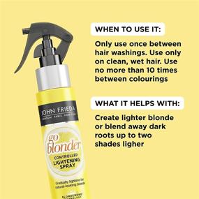 img 1 attached to John Frieda Go Blonder Hair Lightening Spray: Gradually Lighten Your Blonde Hair - Citrus & Chamomile BlondMend Tech, 3.5oz