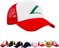 🧢 pokémon hats - embroidered generation mystic, valor, instinct pikachu ash - boys' stylish accessories logo