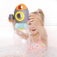 🚀 игрушка для ванны "hemrly": космическая ракета с вращающимся спреем воды для малышей - весёлое время в душе для мальчиков и девочек (от 3-х лет и старше) логотип