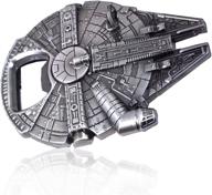 🚀 authentic star wars: rebel alliance millennium falcon metal bottle opener - defeat the empire with style! logo