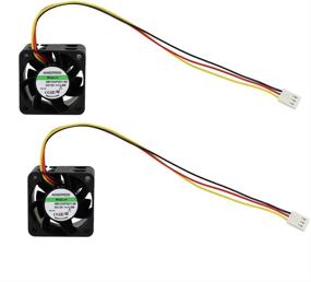 img 4 attached to Twinkle Bay 40x28mm Cooling Fan, Upgraded Replacement for GM1204PQV1-8A Maglev Cooling Fan, 40mm x 40mm x 28mm with 3 Pin 3 Wire Connector, 12V DC, 2.8 W (Pack of 2)