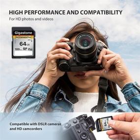 img 2 attached to 📸 Gigastone 64GB 2-Pack V30 SDXC Memory Card for High Speed 4K Ultra HD UHD Video, compatible with Canon, Nikon, Sony, Pentax, Kodak, Olympus, Panasonic Digital Cameras