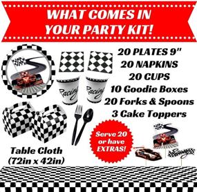 img 3 attached to Rev up the Fun with our Race Car Party Supplies Set!