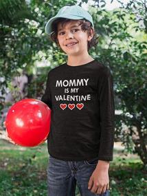 img 1 attached to Mommy My Valentine Childrens T Shirt Boys' Clothing
