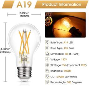 img 3 attached to ✨ Dazzling Dimmable Equivalent: Illuminate in Style with DORESshop Filament Decorative!