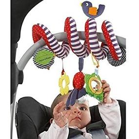 img 3 attached to BeeSpring Hanging Rattles Spiral Stroller