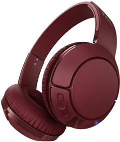 img 4 attached to 🎧 Беспроводные наушники On-Ear TCL MTRO200BT - суперлёгкие наушники с драйверами 32 мм для погружения в басы и 20 часами воспроизведения в винно-красном цвете.