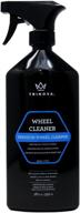 🚀 trinova wheel cleaner: powerful rim cleaning spray - eliminate tire dirt, oil residue, dust & more - restore shine & clear stains - ideal for polished, painted alloy, and chrome wheels! 18 oz logo