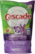 🌊 cascade actionpacs dishwasher detergent, mediterranean lavender scent, 20-count (5 packs) logo