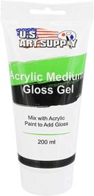 img 4 attached to Улучшите акриловую краску с помощью геля U.S. Art Supply Clear Gel Medium Gloss - тюбик 200 мл.