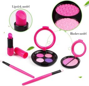 img 3 attached to 💄 AMOSTING Pretend Makeup Set for Girls | Cosmetic Dress-Up & Role Play Kit