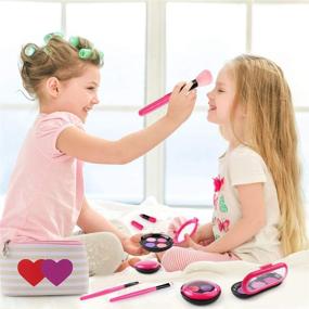 img 2 attached to 💄 AMOSTING Pretend Makeup Set for Girls | Cosmetic Dress-Up & Role Play Kit
