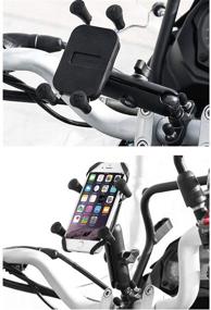 img 2 attached to RUIGPRO 360° Aluminum Alloy Mobile Phone Holder for Motorcycles and Bicycles with U-Shaped Base and Handle