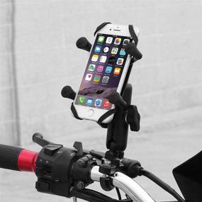 img 3 attached to RUIGPRO 360° Aluminum Alloy Mobile Phone Holder for Motorcycles and Bicycles with U-Shaped Base and Handle