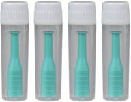 👀 healifty green lenses suction: 4pcs contact lenses inserter remover stick with bottle for home & travel logo
