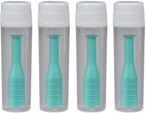 img 4 attached to 👀 Healifty Green Lenses Suction: 4pcs Contact Lenses Inserter Remover Stick with Bottle for Home & Travel