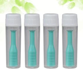 img 1 attached to 👀 Healifty Green Lenses Suction: 4pcs Contact Lenses Inserter Remover Stick with Bottle for Home & Travel