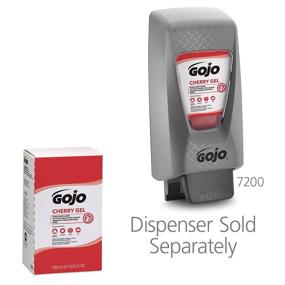 img 1 attached to 🍒 GOJO Cherry Gel Pumice Hand Cleaner, Cherry Scent, 2000 mL Refill - Pack of 4 for GOJO PRO TDX Dispenser – 7290-04