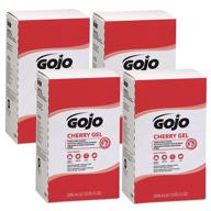 🍒 gojo cherry gel pumice hand cleaner, cherry scent, 2000 ml refill - pack of 4 for gojo pro tdx dispenser – 7290-04 logo