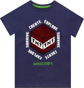 img 2 attached to Minecraft Creeper T-Shirt for Boys