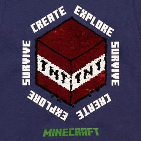 img 1 attached to Minecraft Creeper T-Shirt for Boys