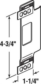 img 1 attached to 🔒 Enhance Door Security with Prime-Line Products U 9495 Adjustable Door Strike, Brass Plated