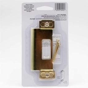 img 2 attached to 🔒 Enhance Door Security with Prime-Line Products U 9495 Adjustable Door Strike, Brass Plated