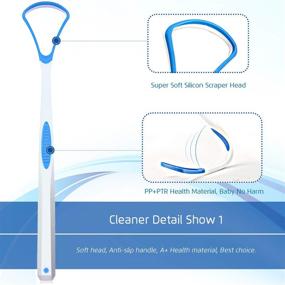 img 1 attached to 👅 Enhance Oral Hygiene with 4PCS Tongue Scraper, Preminum Tongue Cleaner, Oral Health Tools