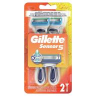 🪒 gillette sensor5 men's disposable razor, pack of 2 logo