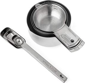 img 1 attached to 🥄 Morgenhaan 8-Piece Measuring Cups & Spoons Set with Durable Lifetime Handles - For Everlasting Use