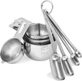 img 3 attached to 🥄 Morgenhaan 8-Piece Measuring Cups & Spoons Set with Durable Lifetime Handles - For Everlasting Use