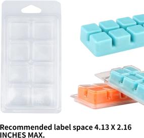 img 2 attached to EUPNHY Wax Melt Containers- High-Quality 8 Cavity Clear Empty Plastic Wax Melt Molds- Bulk Pack of 50 Cubes Clamshells for Tarts Wax Melts