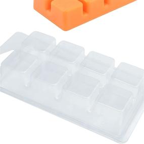 img 1 attached to EUPNHY Wax Melt Containers- High-Quality 8 Cavity Clear Empty Plastic Wax Melt Molds- Bulk Pack of 50 Cubes Clamshells for Tarts Wax Melts