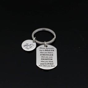 img 2 attached to Keychain Remember Stronger Smarter Friendship