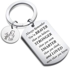 img 4 attached to Keychain Remember Stronger Smarter Friendship