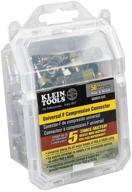 🔌 klein tools vdv812-612 compression connectors: universal f connectors rg6/6q with sleeve technology - professional grade (50-pack) logo