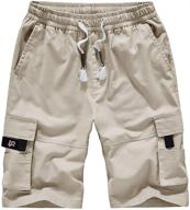 🩳 kolongvangie boys' cotton lightweight ripstop pocket shorts for enhanced seo logo