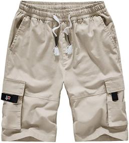 img 4 attached to 🩳 Kolongvangie Boys' Cotton Lightweight Ripstop Pocket Shorts for Enhanced SEO