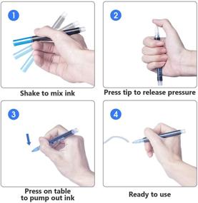 img 1 attached to Splendid Set of Super Squiggles Outline Markers - 12 Vibrant Shimmer Colors for Artistry and Drawing Perfection