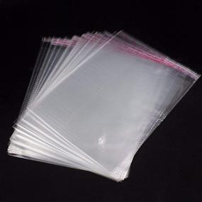 img 3 attached to 📦 Bekith 8 5/8 x 12 3/4 Self Seal Clear Poly Bags - 300 Count | Cello Resealable OPP Apparel Bags for Packaging Clothing & T-Shirts
