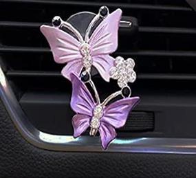 img 1 attached to Butterfly Aromatherapy Rhinestone Freshener Interior