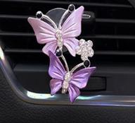 butterfly aromatherapy rhinestone freshener interior logo